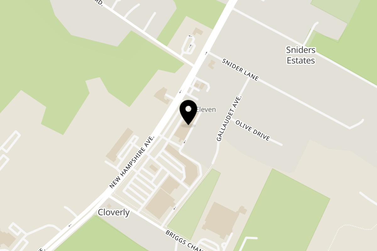 Map showing the location of Kabob N Karahi Silver Spring on 15521 New Hampshire Ave in Silver Spring